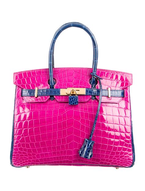 hermes birkin 30 crocodile handbags.